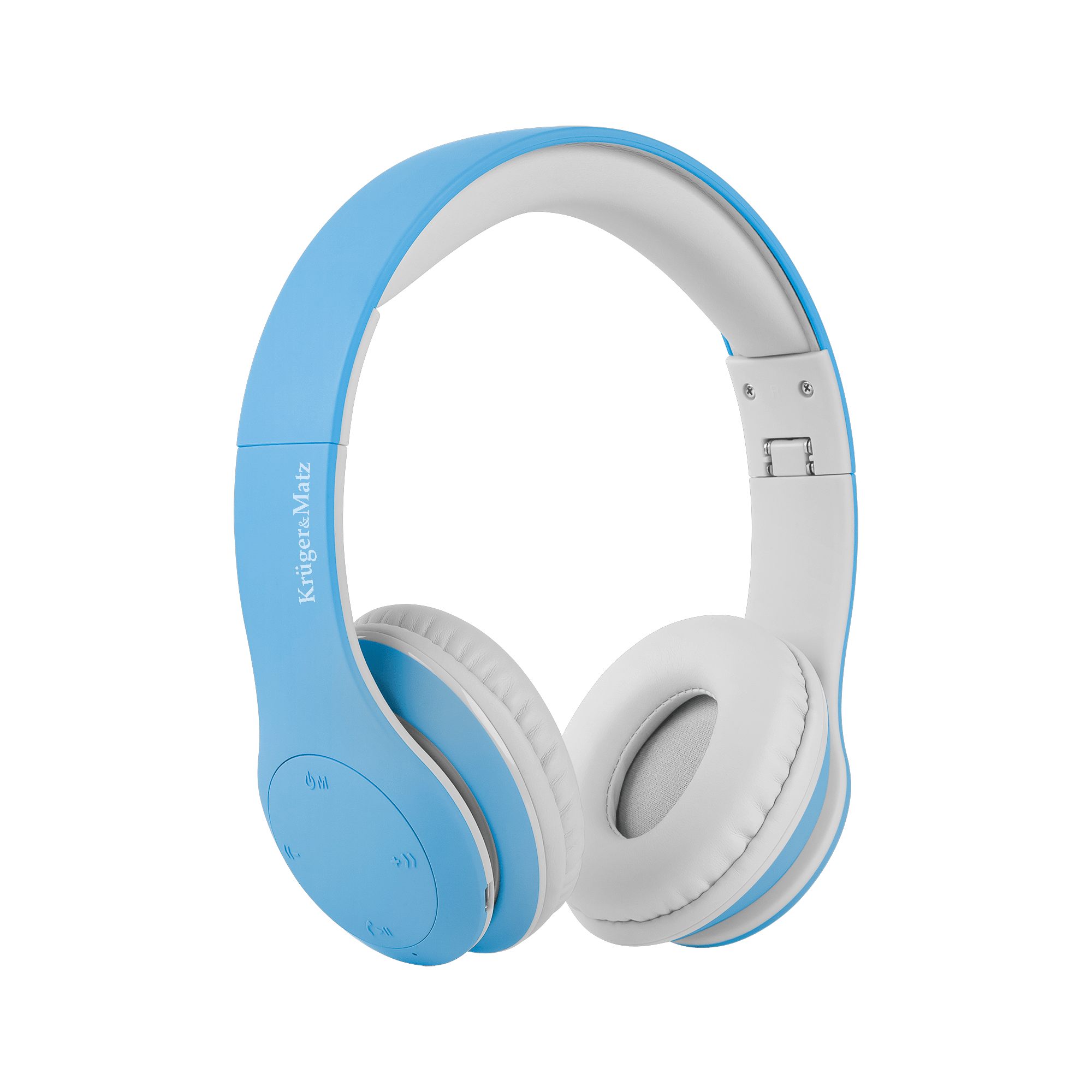 Wireless over-ear headphones for children Kruger&Matz model Street Kids, blue