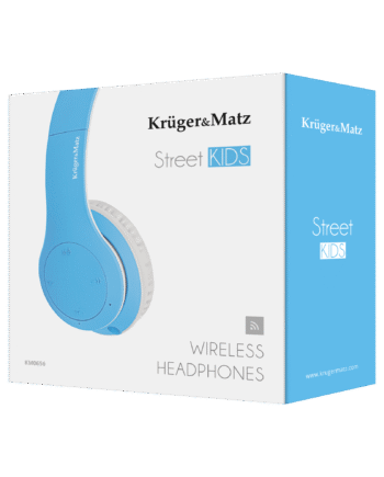 Wireless over-ear headphones for children Kruger&Matz model Street Kids, blue