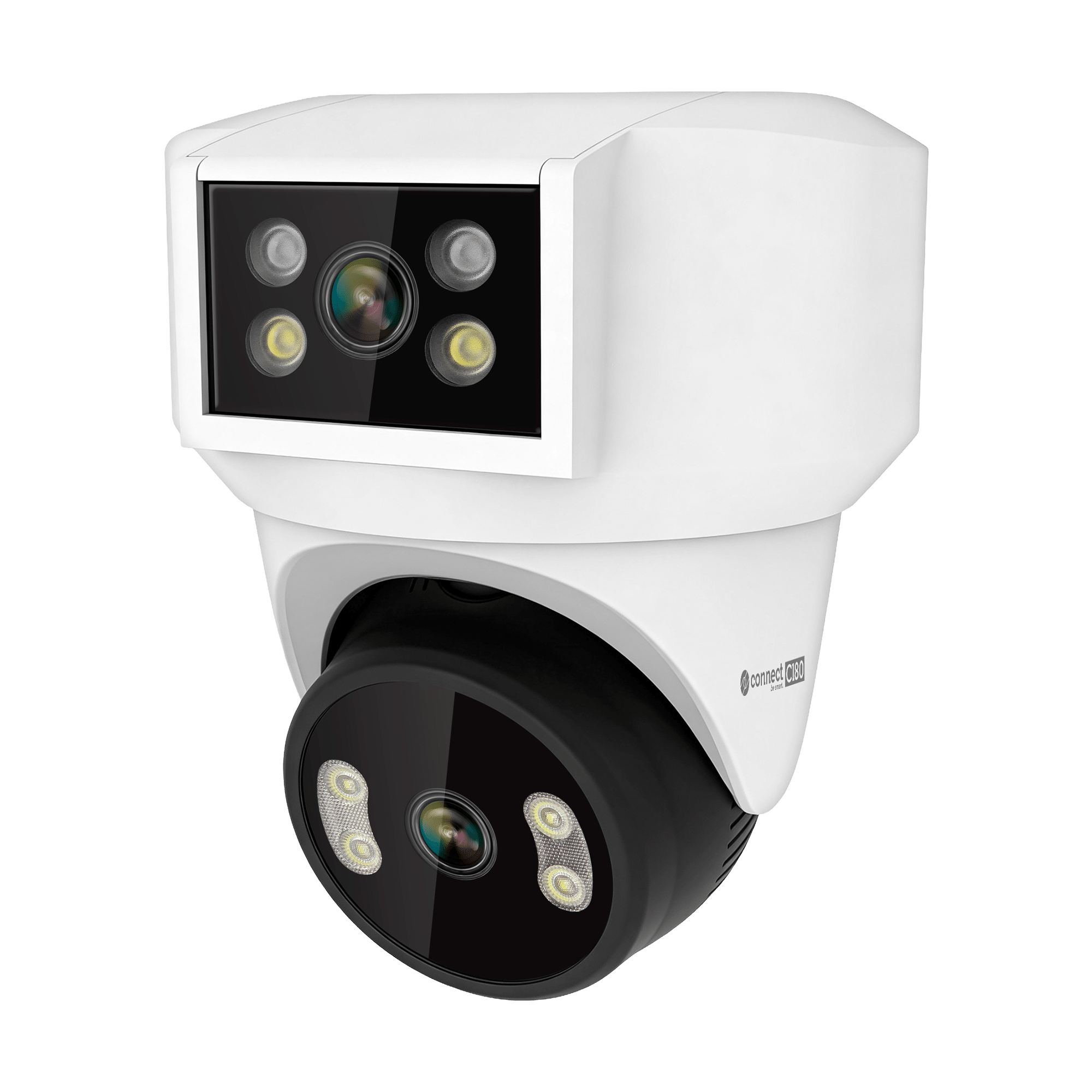 Kruger&Matz Connect C180 WiFi Camera 2x PTZ Lens 360° 2K Tuya Smart Life Color Night Audio AI