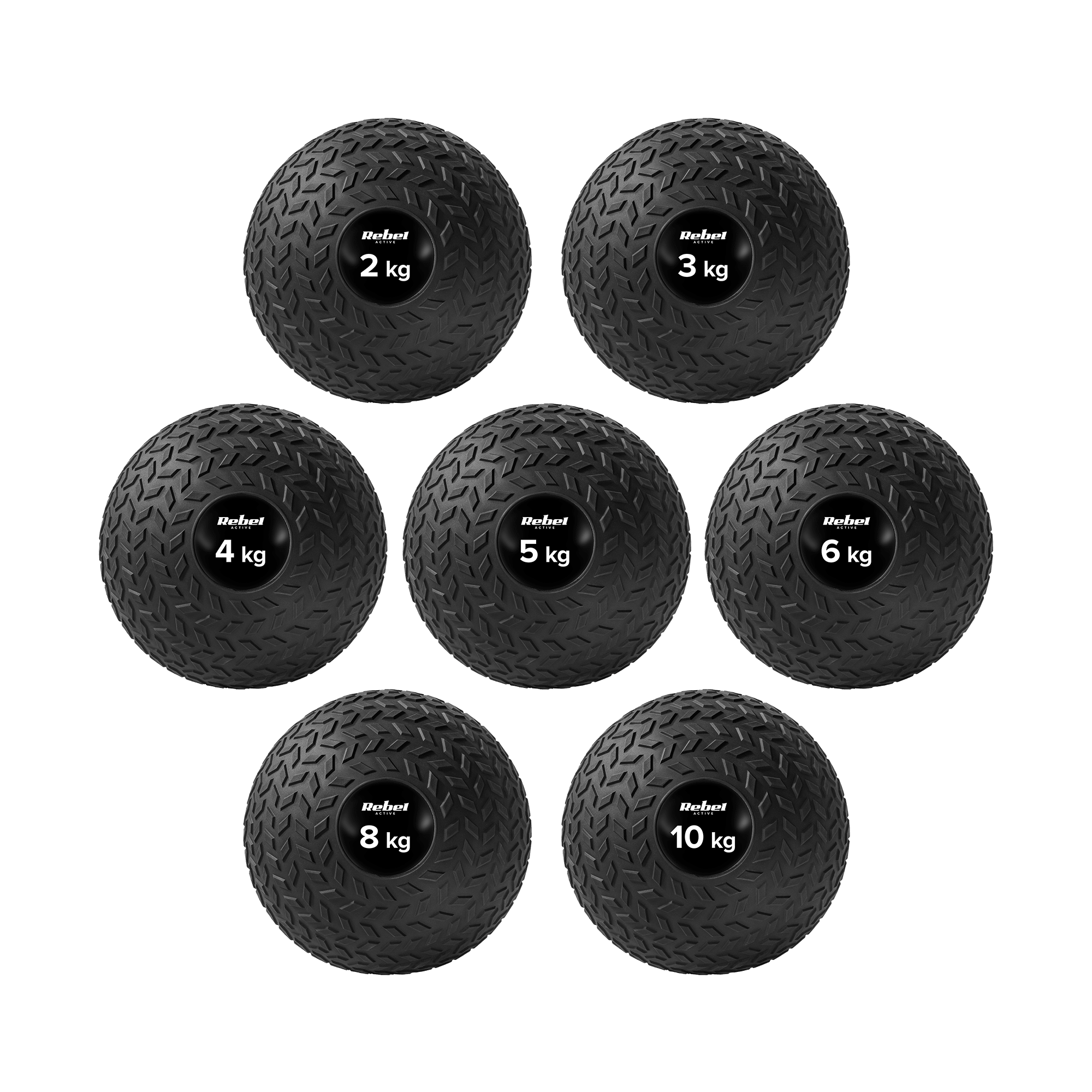 Small Medicine Exercise Rehabilitation Slam Ball 23cm 10kg, REBEL ACTIVE