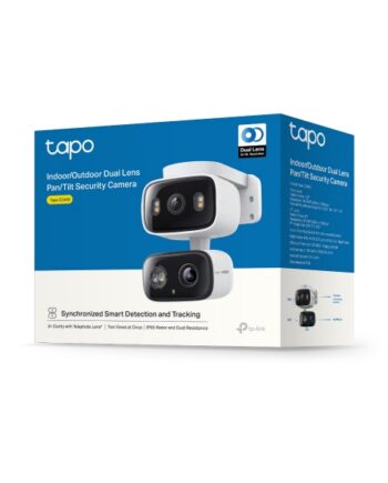 Indoor/Outdoor Dual Lens Pan/Tilt Security Camera | Tapo C246D