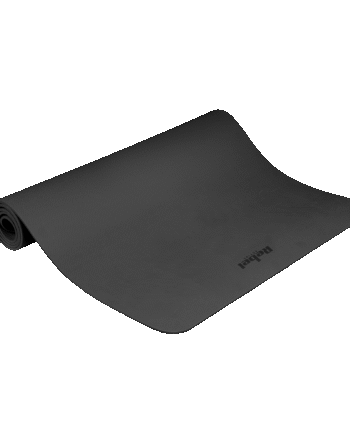 Gymnastic mat for yoga, pilates, fitness, 200x90cm, thickness 1cm, TPE material, black, REBEL ACTIVE