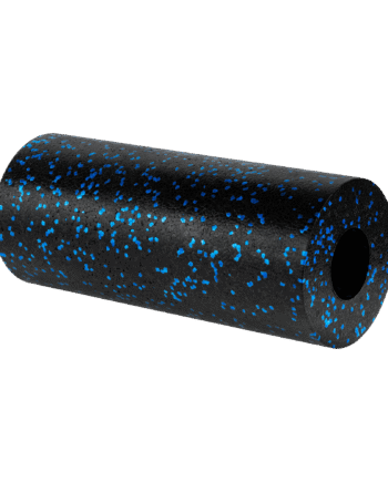 Massage roller, smooth foam roller 15x30cm, black and blue, EPP material, REBEL ACTIVE
